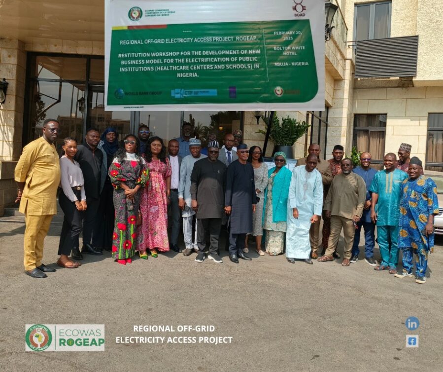 National workshop on the business model for the electrification of public institutions (education and health) in Nigeria