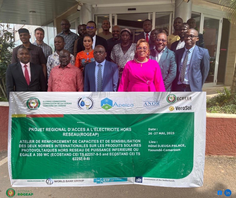 Vulgarisation des normes solaires photovoltaïques hors réseau : La CEDEAO à travers le ROGEAP forme et sensibilise les acteurs au Cameroun.